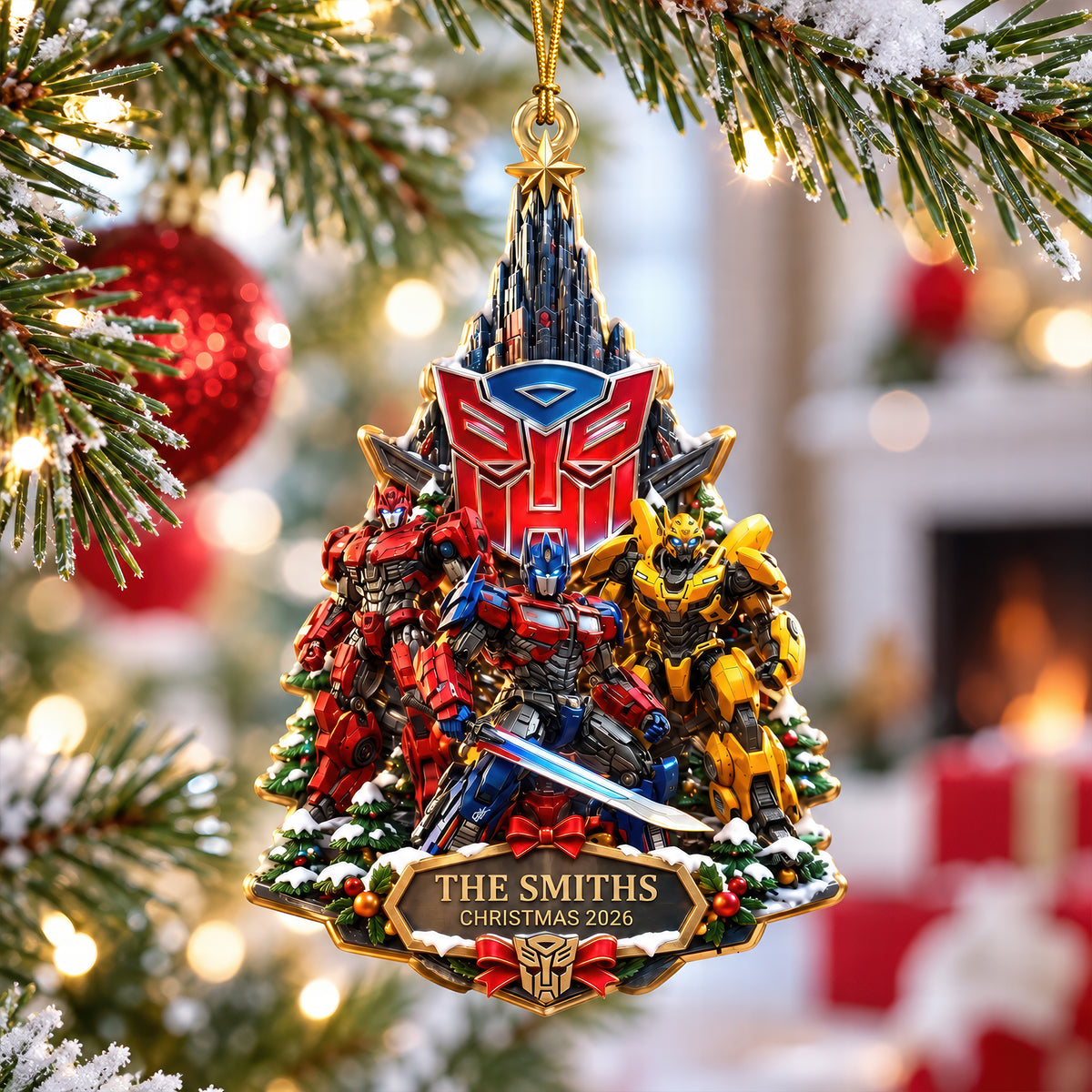 Science Robot Fiction Ornament - Personalized Gifts For Christmas Ornament 03TTQN180926