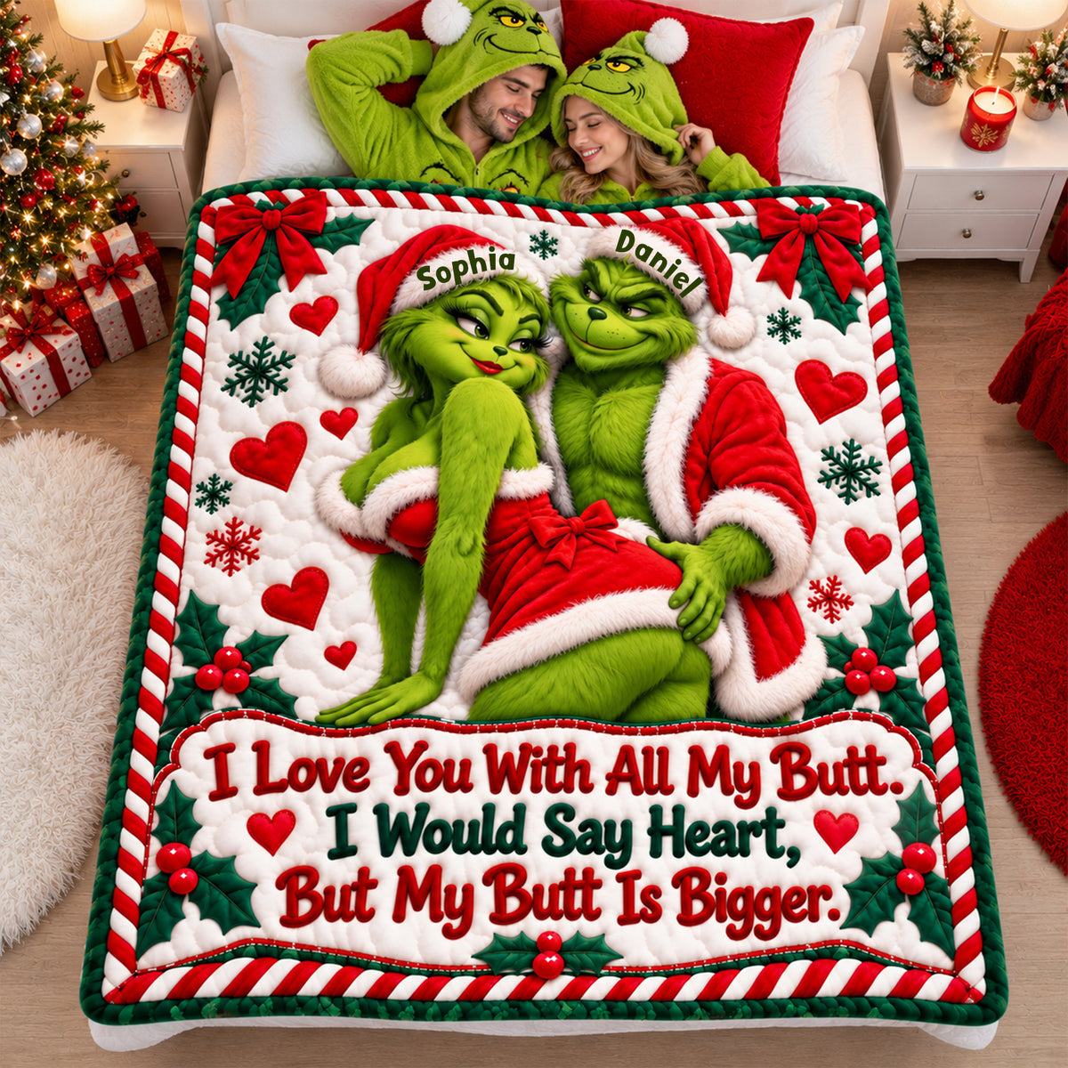 Playful Touch Couple Blanket - Personalized Gift For Couples 07OHLU021026