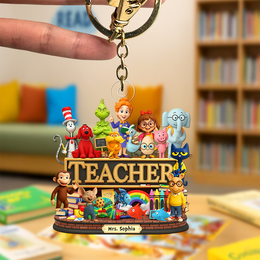 Children's Book Keychain - Personalized Gifts For Teacher 03naqn110625-Homacus