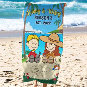 Personalized Gifts For Couple Beach Towel 06topu080125pa-Homacus