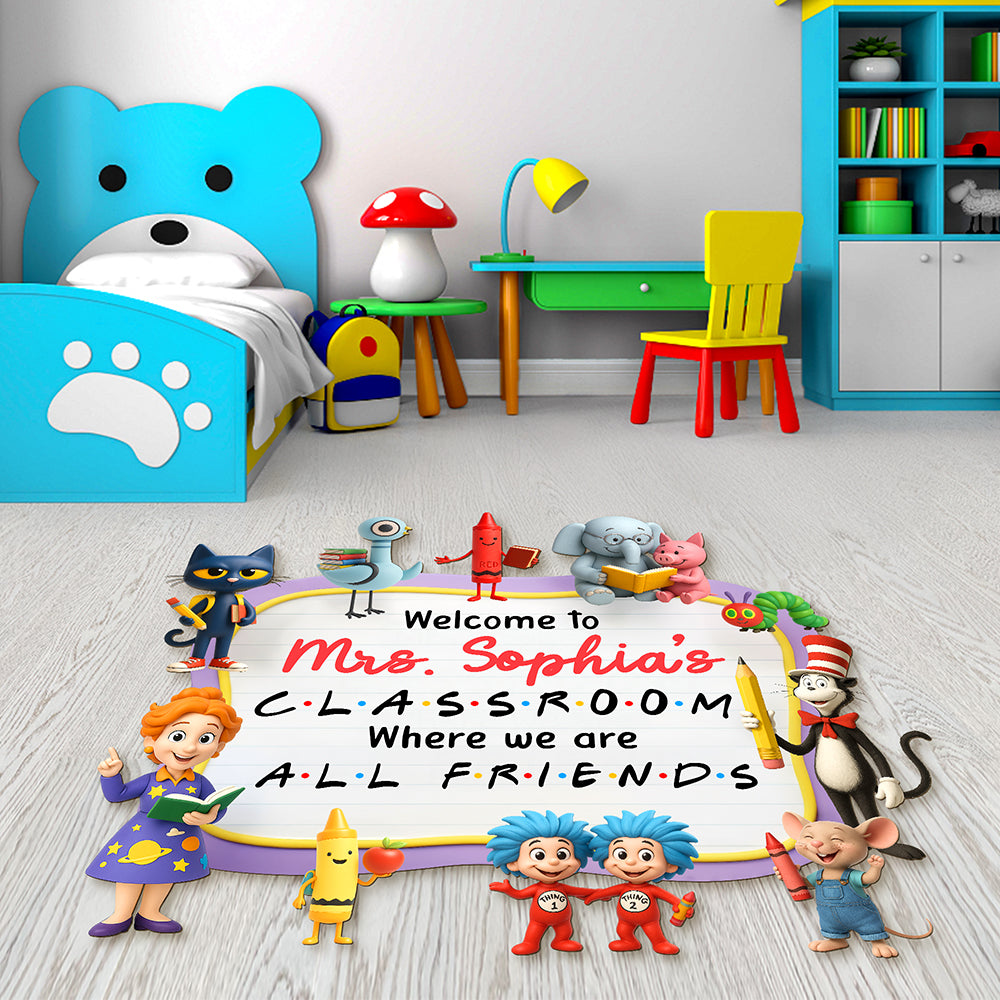 Welcome Classroom Doormat - Personalized Gifts For Teacher 02naqn250725-Homacus