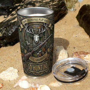Hunting Grandpa 20oz Tumbler - Personalized Gifts For Grandpa Tumbler 02PAQN280226-Homacus