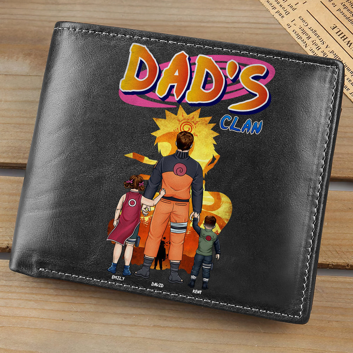 Personalized Gifts For Dad PU Leather Wallet 07qhqn130524pa-Homacus