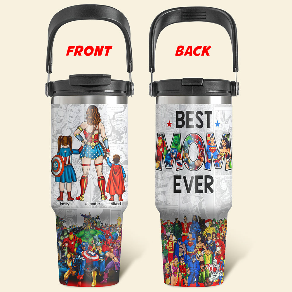 Personalized Gifts For Mom Tumbler Cup Mother's Day Super Mom-Homacus