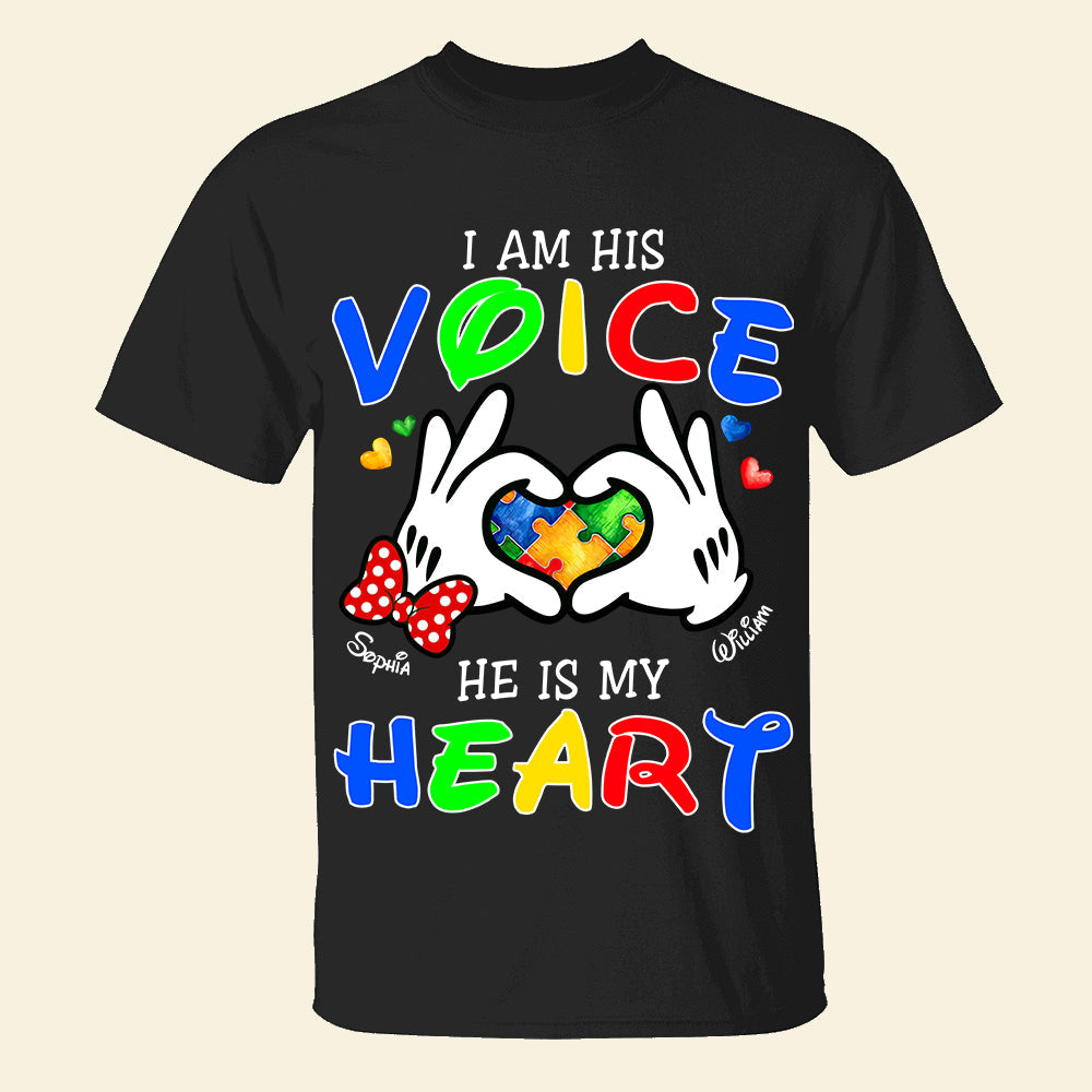 Personalized Gifts For Autism Mom Shirt He Is My Heart 02OHDT030325-Homacus
