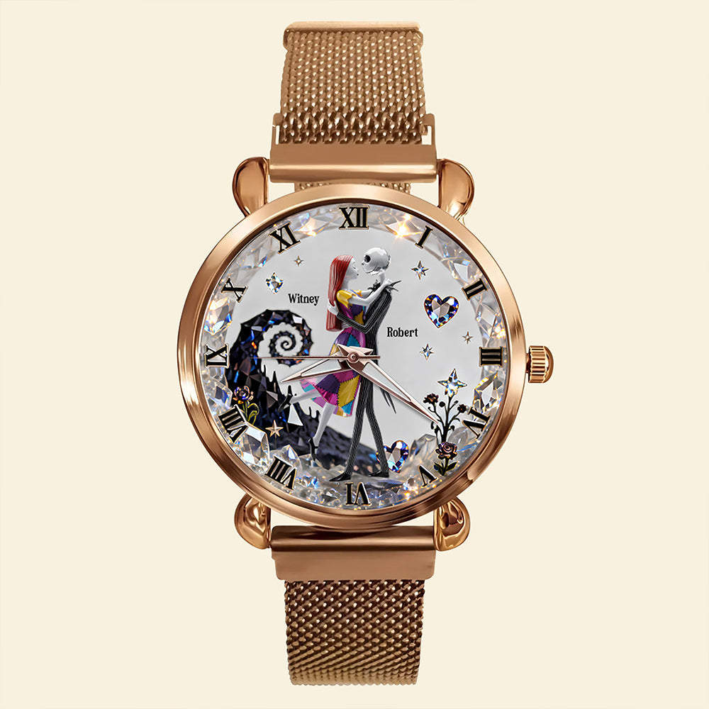 Romantic Couple Mesh Strap Quartz Watch Personalized Gifts For Couple 05PADT220126-Homacus