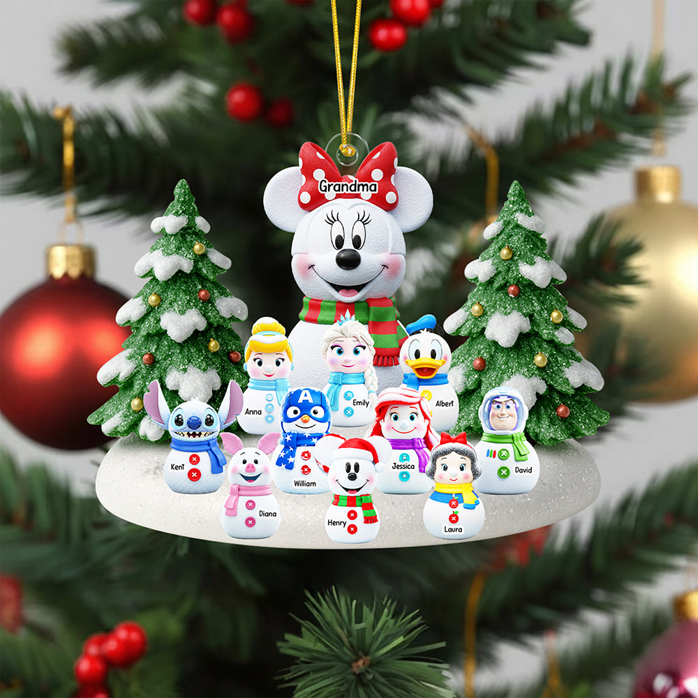 Cartoon Characters Christmas Ornament - Personalized Gifts For Grandma 05naqn040925-Homacus