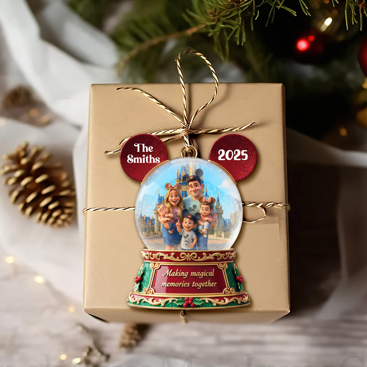 Custom Photo Gifts For Family Christmas Ornament 04pglu240925-Homacus