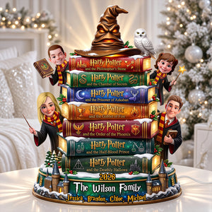 Bookstack Family Light Box - Personalized Gifts For Christmas Family Acrylic Light Box 04TYDT211026-Homacus