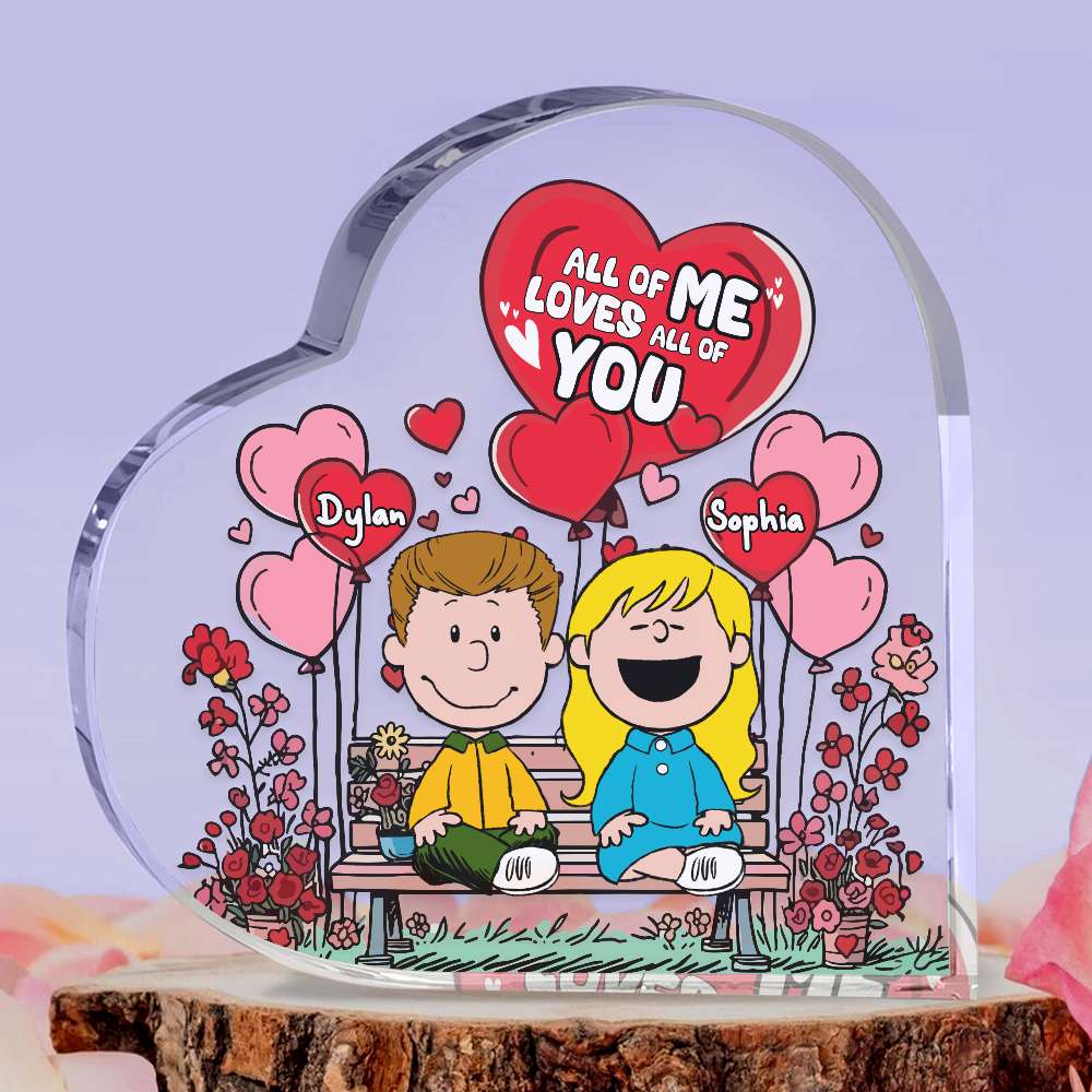 Personalized Gifts For Couple Acrylic Heart Plaque 02KALU121224HH-Homacus