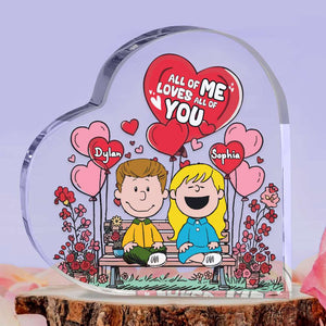 Personalized Gifts For Couple Acrylic Heart Plaque 02KALU121224HH-Homacus