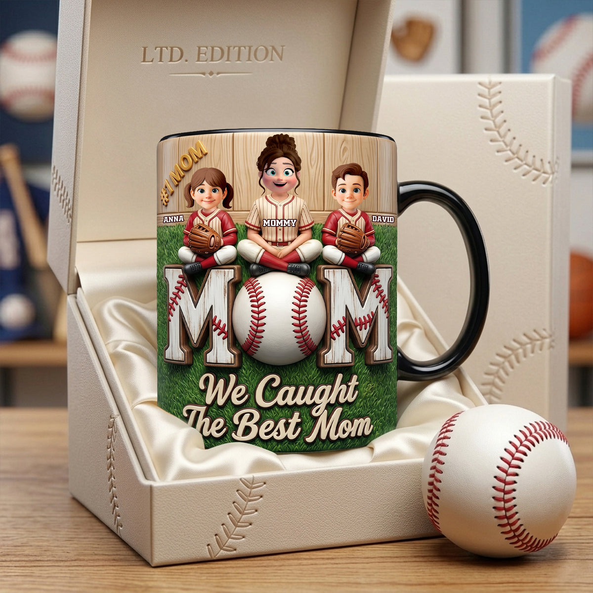 Proud Baseball Mom Magic Coffee Mug - Personalized Gifts For Baseball Mom 03HULU220426-Homacus
