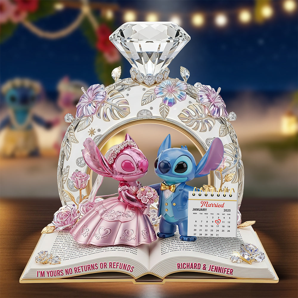 Romantic Aliens Acrylic Plaque - Personalized Anniversary Gifts For Couple 04tgqn230625-Homacus