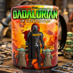 Space Warrior Dad Magic Mug - Personalized Father's Day Gifts 05OHLU050526-Homacus