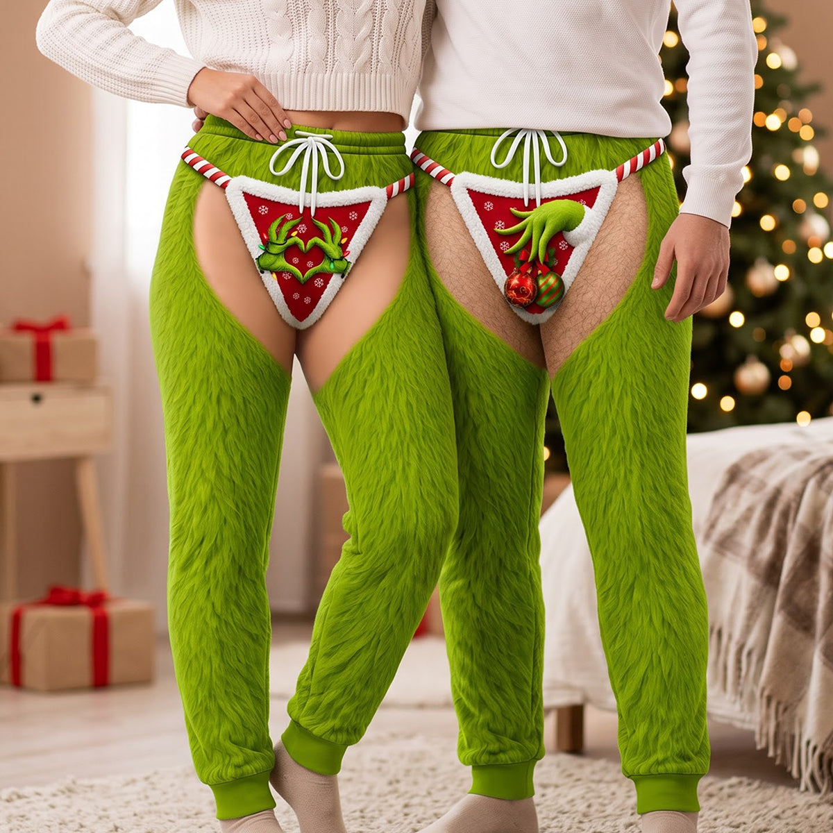 Playful Furry Character Sweatpants - Personalized Gift For Christmas 03TYTA100926