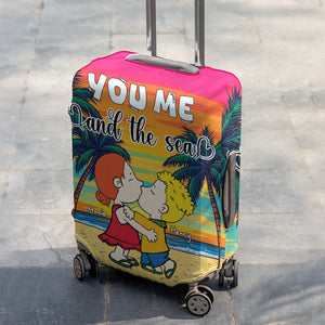 Personalized Gifts For Couple Luggage Cover You Me And The Sea 03XQLU191224HG-Homacus