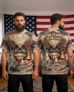 250th Anniversary 3D Shirt – Personalized Gifts For Patriots 02hutn280126-Homacus