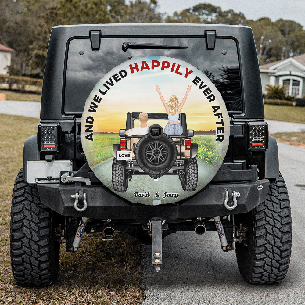 Personalized Gifts For Couple Tire Cover Lived Happily 03huhn220723tm-Homacus