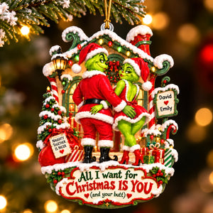 Playful Love Ornament, Personalized Gifts For Couple 04QHQN160926-Homacus