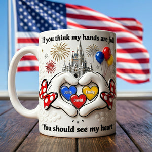Hands Full Coffee Mug - Personalized Gifts For Mom 03naqn020326-Homacus