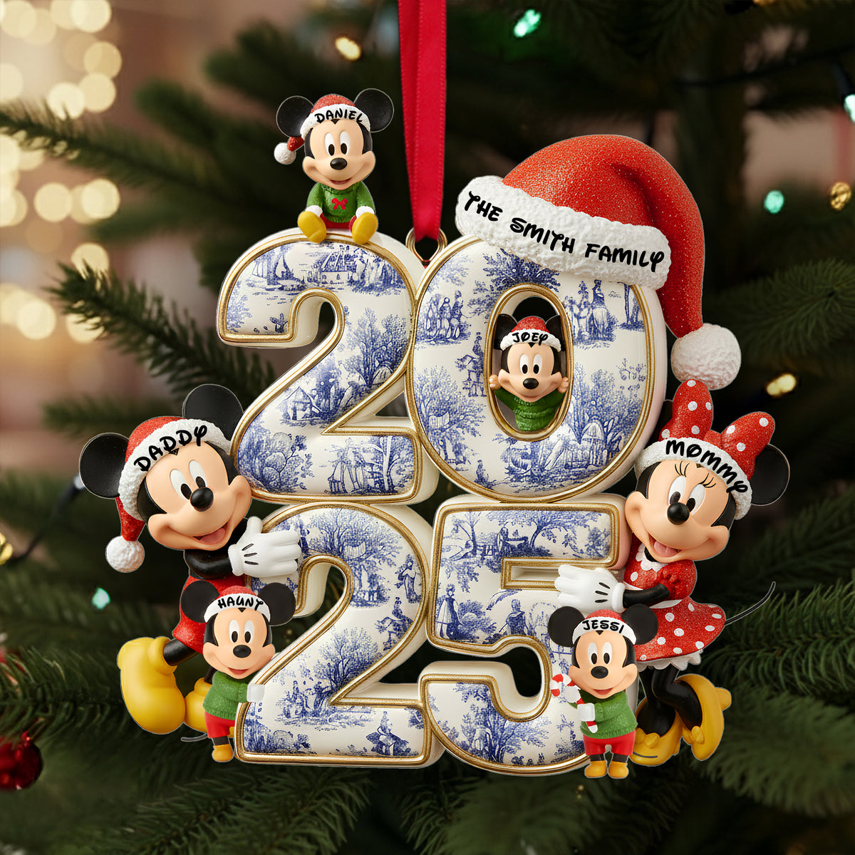 Adorable Family Christmas Acrylic Ornament - Personalized Gifts For Family 03TOLU300925-Homacus
