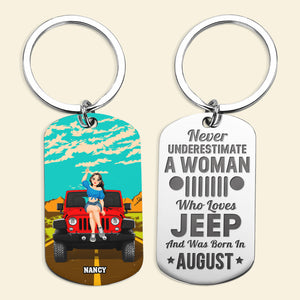 Personalized Gifts For Car Lover Keychain 03XQPU240724PA Landscape Street-Homacus