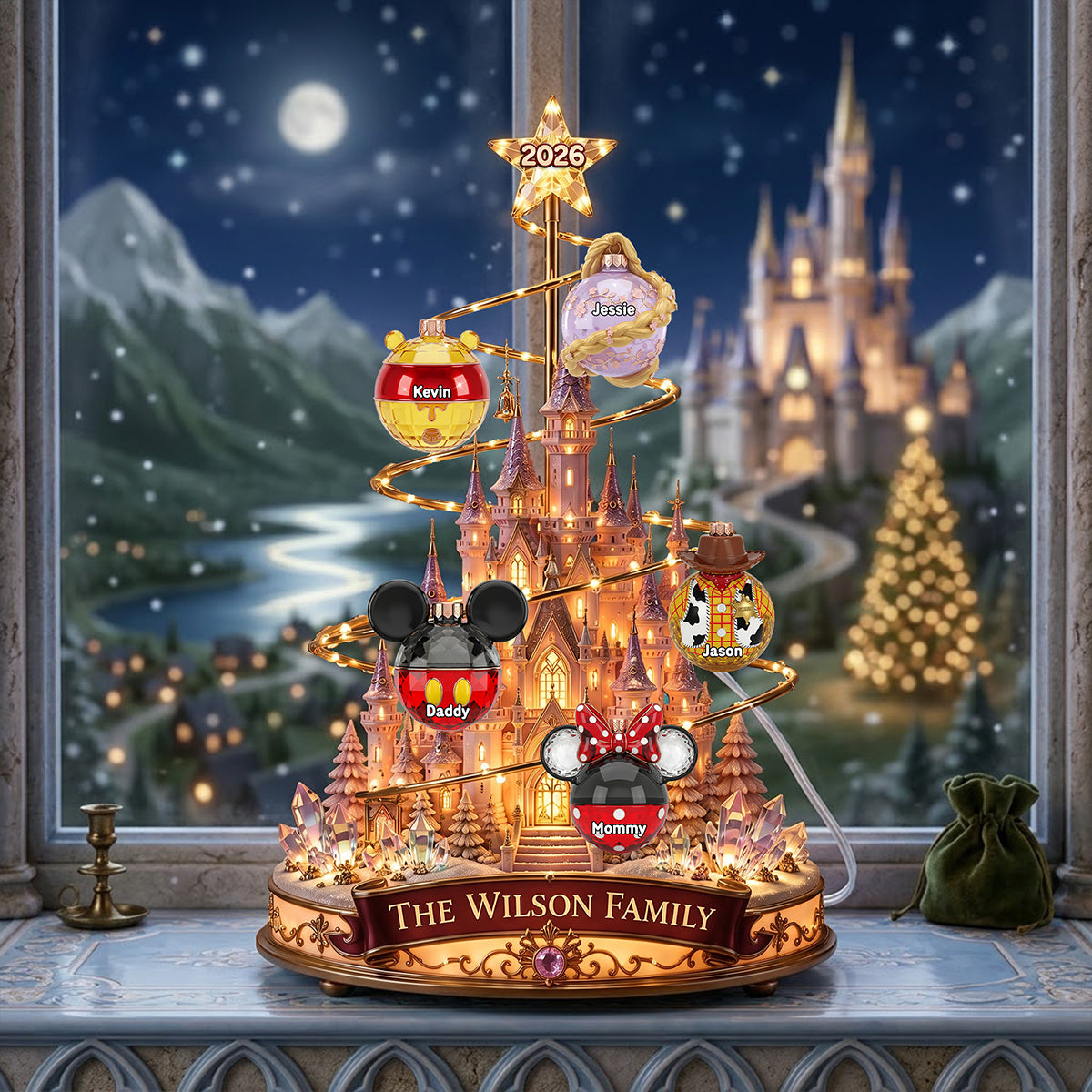 Magical Castle Family Acrylic Light Box - Personalized Gifts For Christmas 03nata210826-Homacus