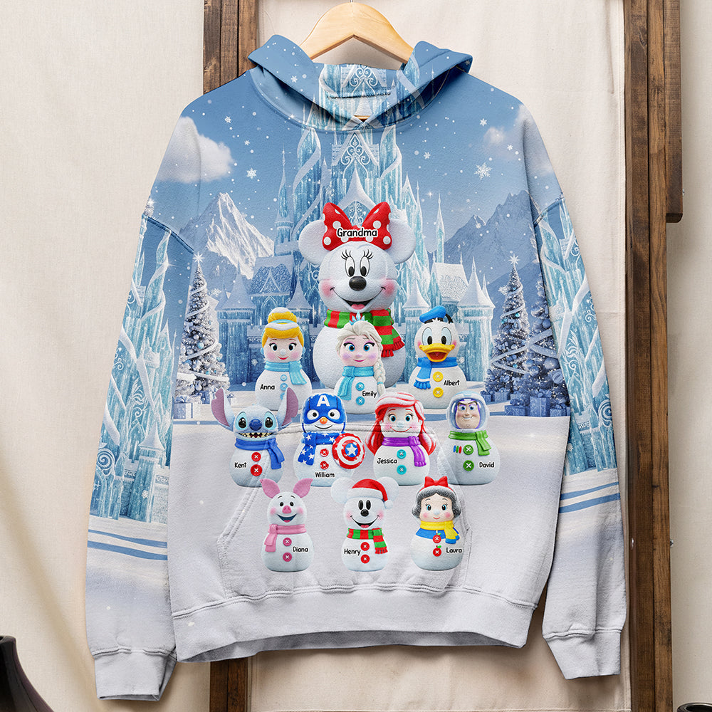 Cartoon Characters 3D Sweatshirt - Personalized Christmas Gifts For Grandma 03naqn210825-Homacus