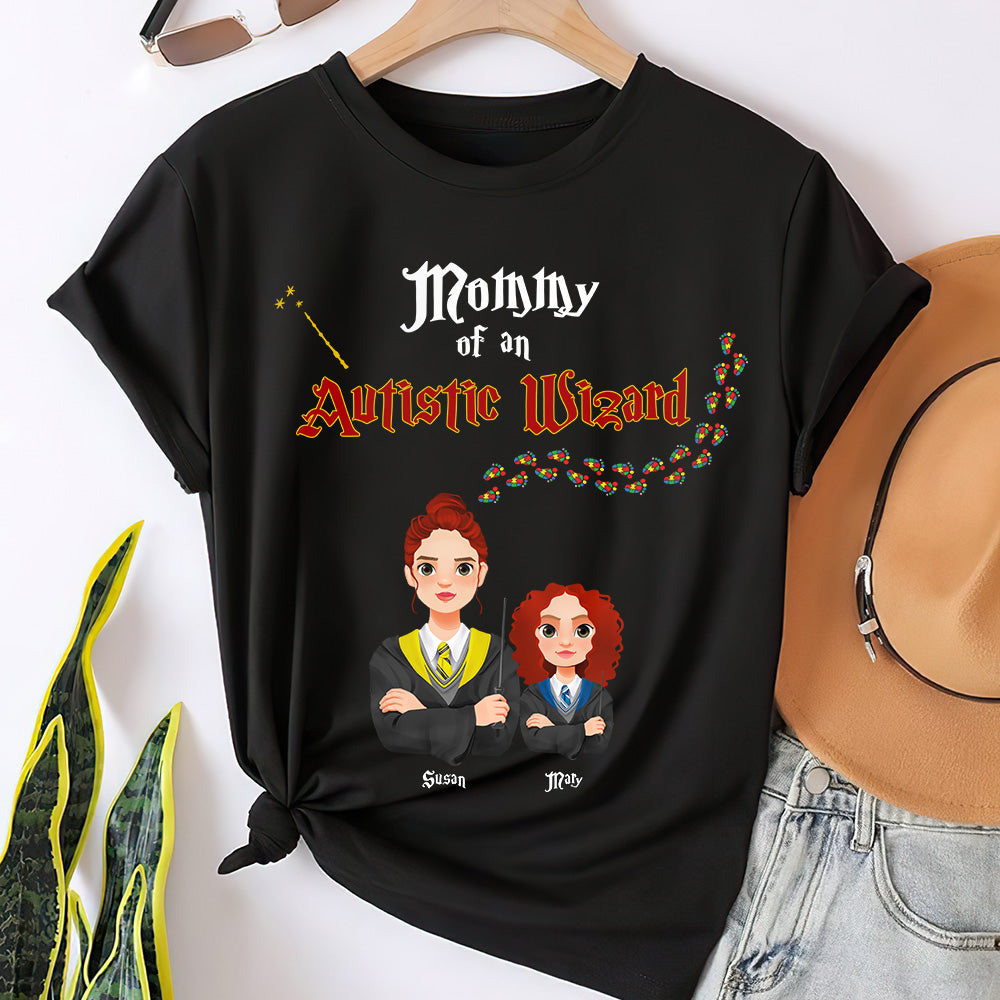 Personalized Gifts For Autism Awareness Family Shirt Wizard Family 04KAMH220225PA-Homacus