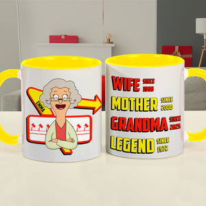 Personalized Gifts For Grandma Coffee Mug - Wife Mother Legend 01TGLU050325HG-Homacus