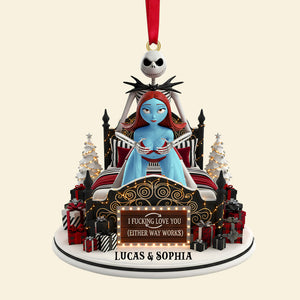 Funny Couple Ornament - Personalized Gift For Spooky Couple Christmas Ornament 04OHTN201025-Homacus