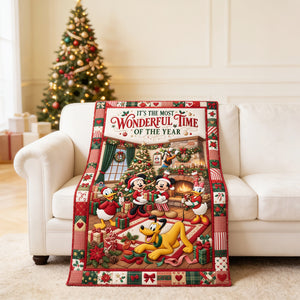 Holiday Family Blanket - Personalized Gifts For Christmas 04tydt110826