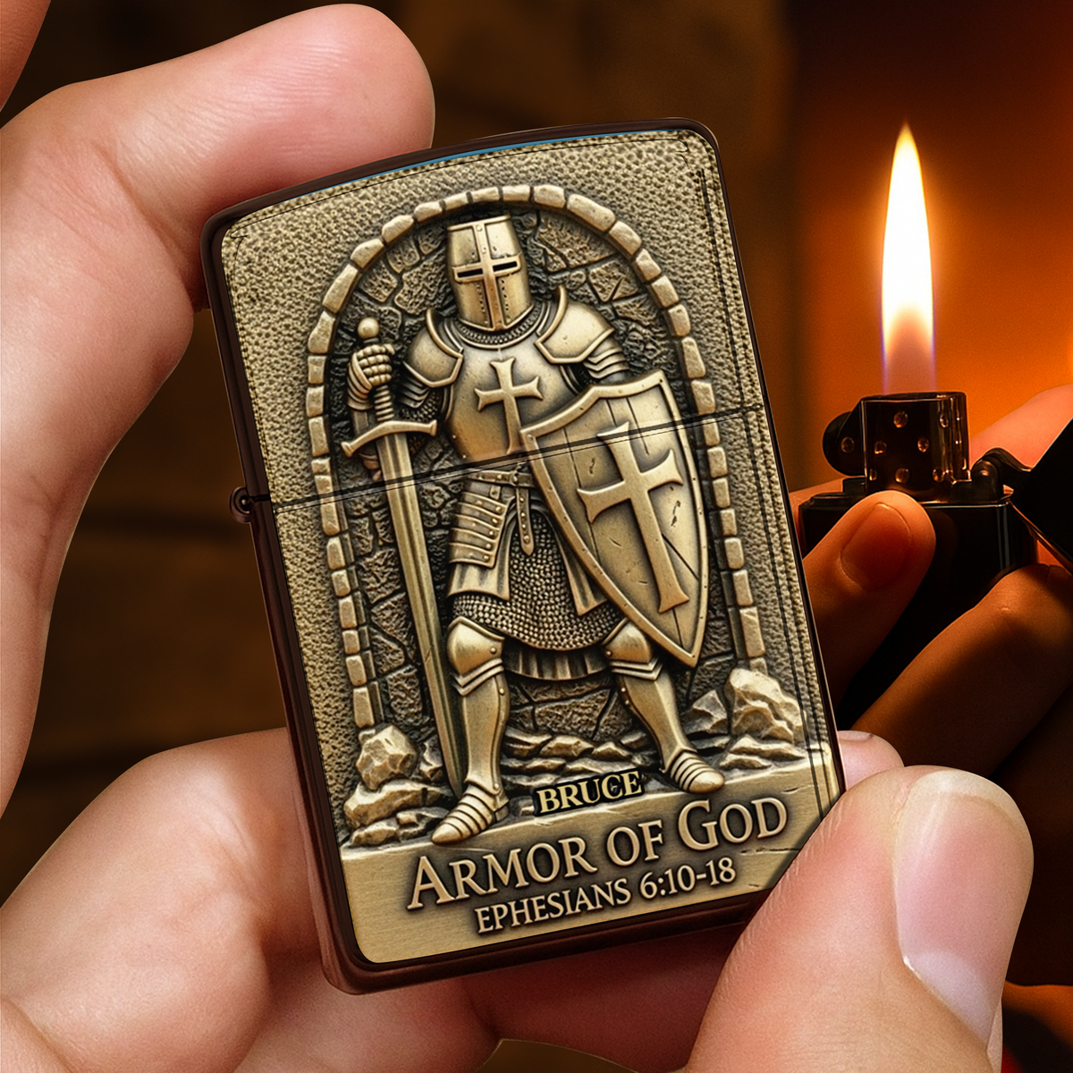 Armor of God Lighter - Personalized Gifts For Christian 04TOLU150825-Homacus