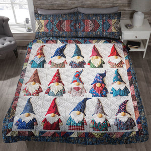 Cute Gnome Quilt Bed Set 02qnqn301024-Homacus