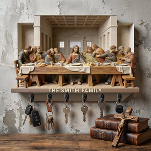 The Last Supper Acrylic Key Hanger - Personalized Gifts For Christians 04HYQN060126-Homacus