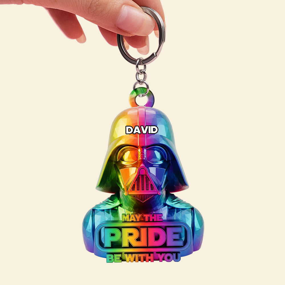 Galaxy LGBT Keychain - Personalized Gifts For LGBT 02natn300525-Homacus
