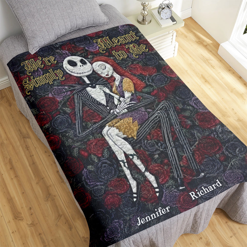Spooky Couple Blanket - Personalized Gifts For Couple 02toqn021225-Homacus