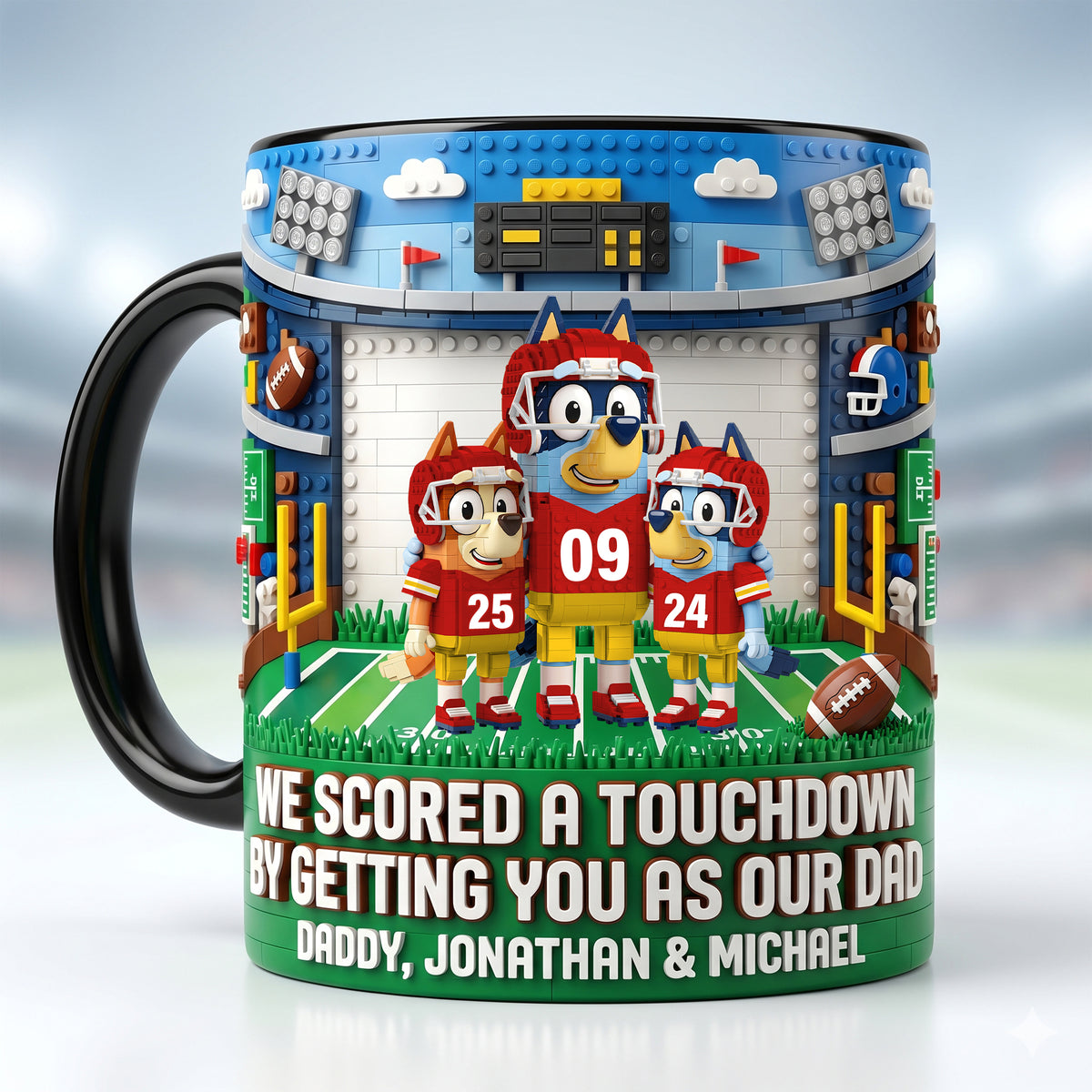 Sport Lover Puppy Kids Magic Ceramic Coffee Mug - Personalized Gifts For Father's Day Magic Mug 02HUTN220426-Homacus