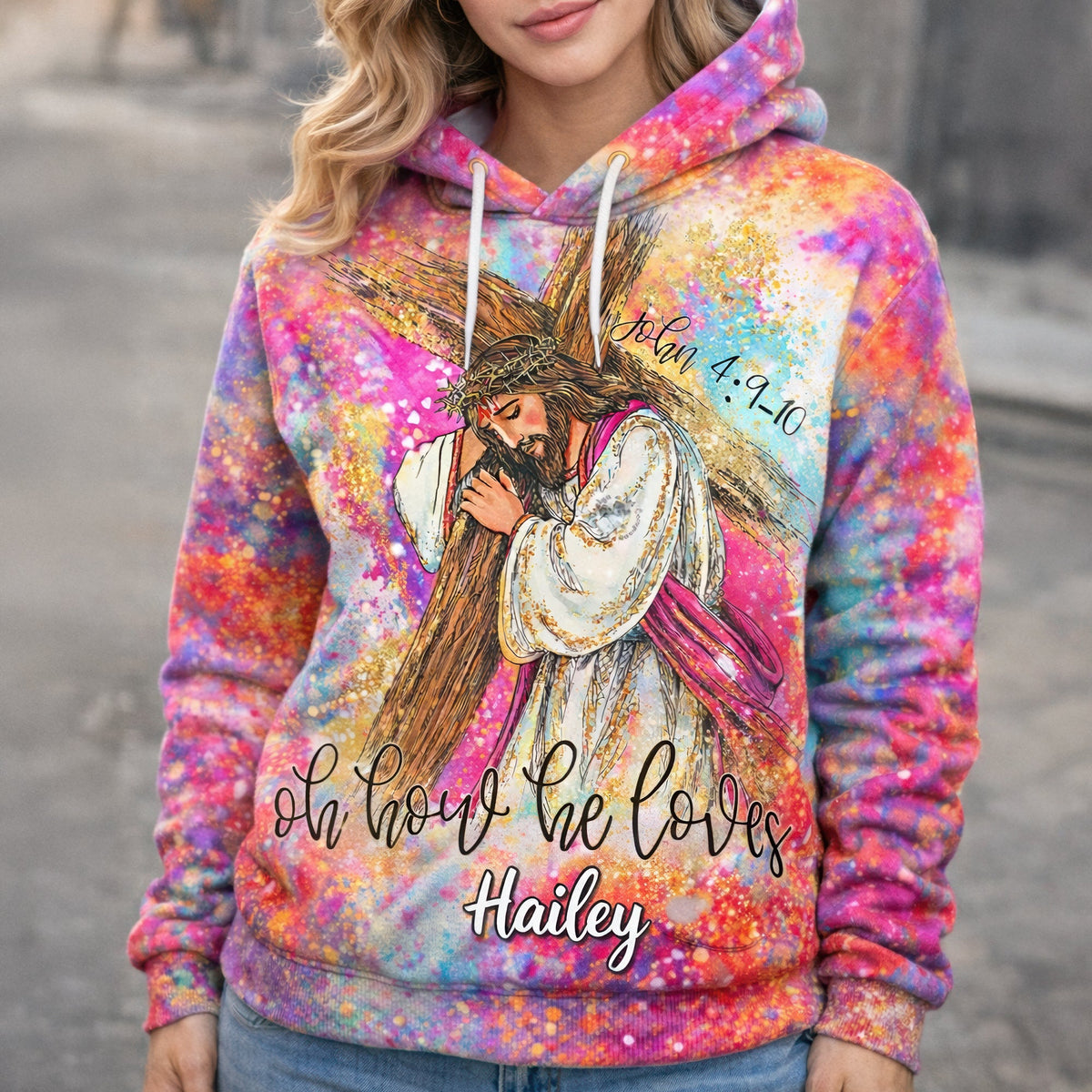 Jesus Carrying The Cross 3D Shirt – Personalized Gifts For Christians 02huqn300126-Homacus