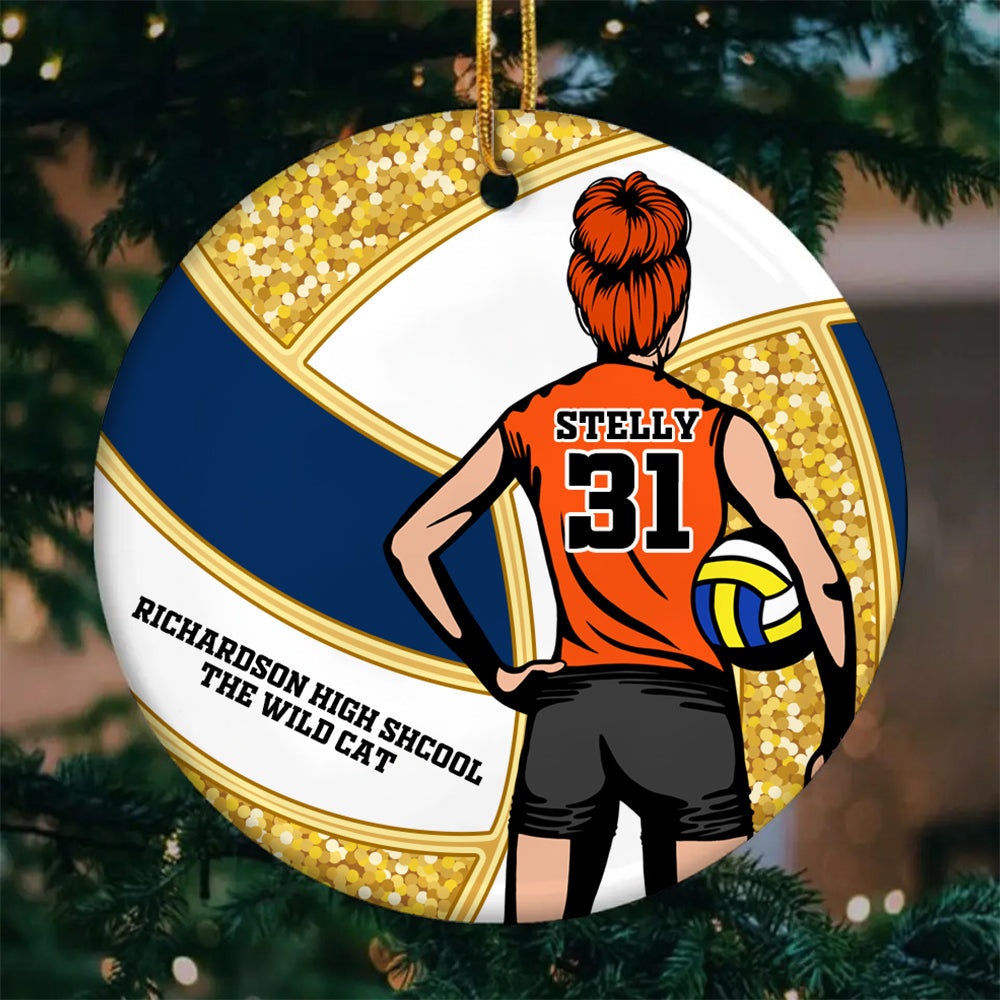 Personalized Gifts For Volleyball Players Ceramic Ornament 03ACDT111024TM-Homacus