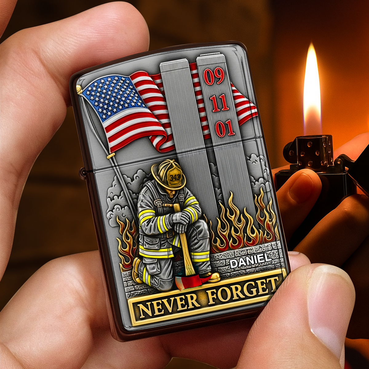 911 Firefighter Lighter - Personalized Gift For Firefighter 04TOLU060825-Homacus