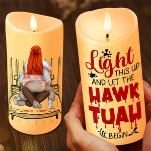 Personalized Gifts For Couple, Naughty Couple LED Candle 06TOQN291124HH-Homacus