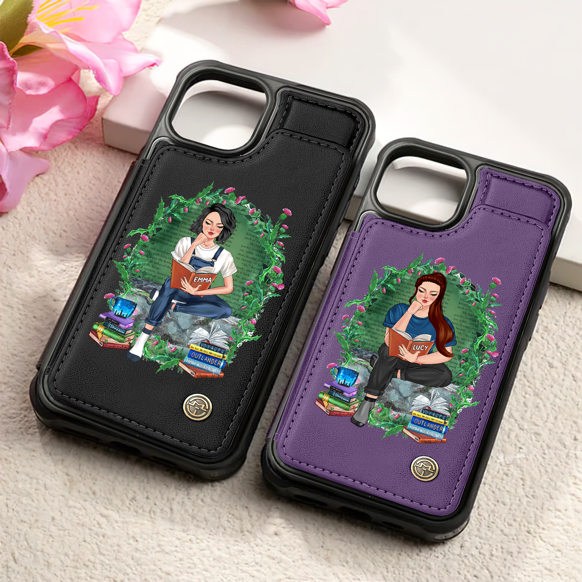 Personalized Gifts For Book Lovers Leather Flip Wallet Phone Case 04hupu260225-Homacus