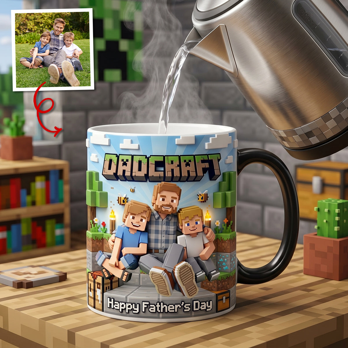 Creative Builder Dad Magic Mug - Personalized Custom Photo Gifts For Dads 01NATN120526-Homacus