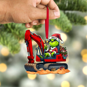 Personalized Gift For Excavator Operator Ornament, Green Monster 03qhqn081124-Homacus