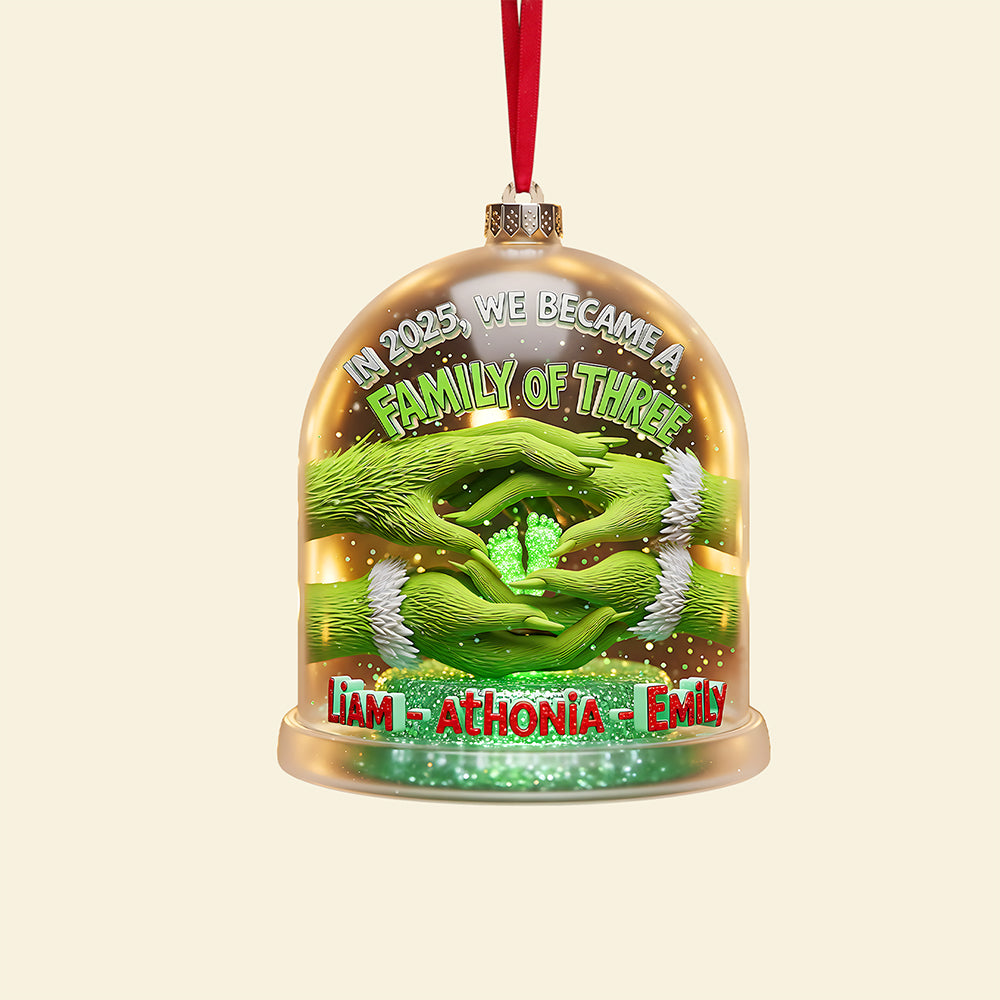 Green Family Ornament - Personalized Gifts For Family 04tgta220825-Homacus