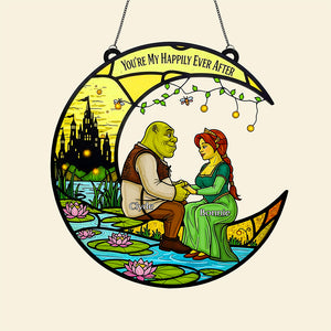 Green Couple Suncatcher - Personalized Gifts For Couple 01huta150825-Homacus
