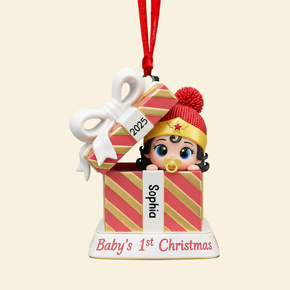 Baby’s First Christmas Ornament - Personalized Gifts For Kids 05naqn200825-Homacus