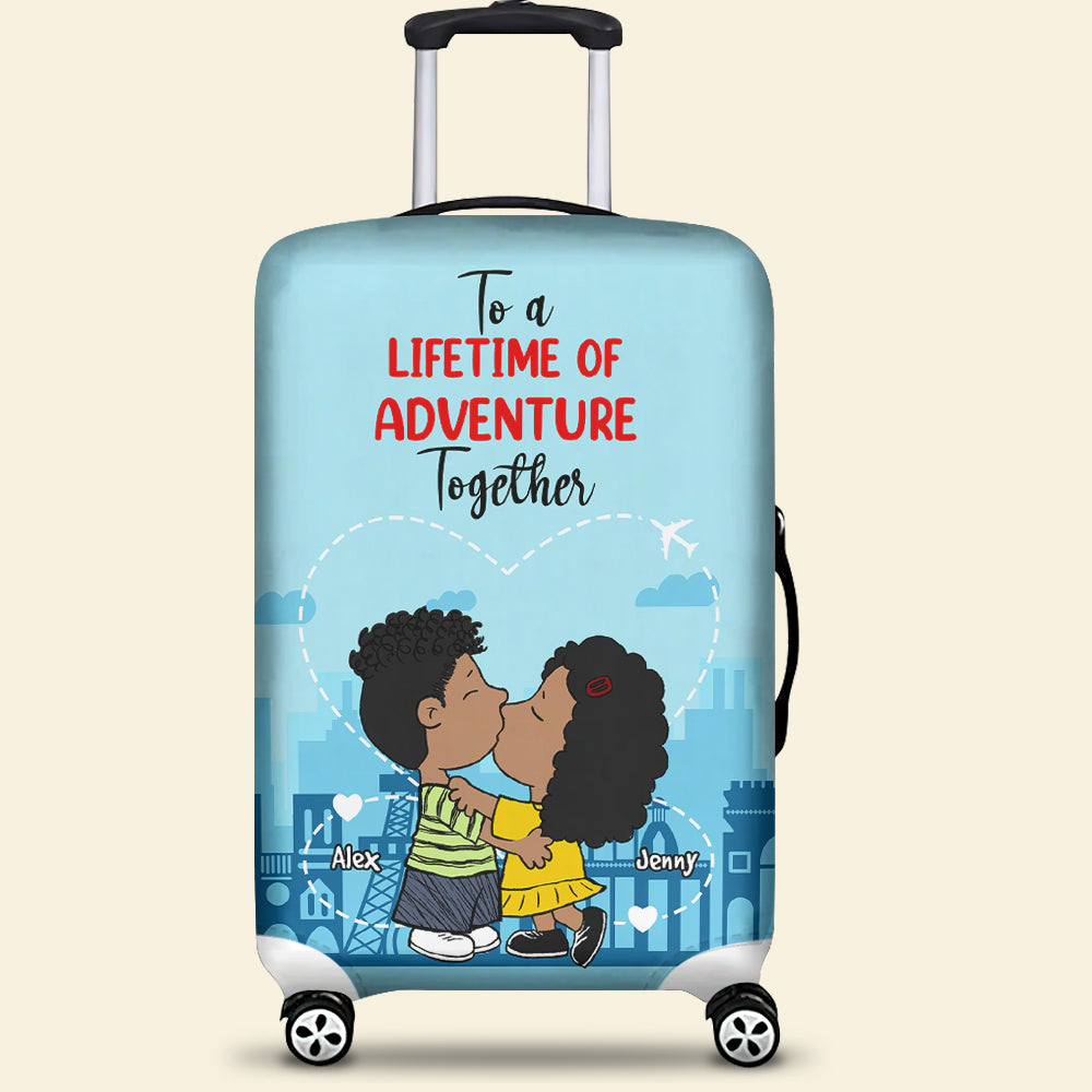 Personalized Gifts For Couple Luggage Cover 03TOMH261224HG-Homacus