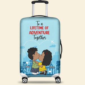 Personalized Gifts For Couple Luggage Cover 03TOMH261224HG-Homacus